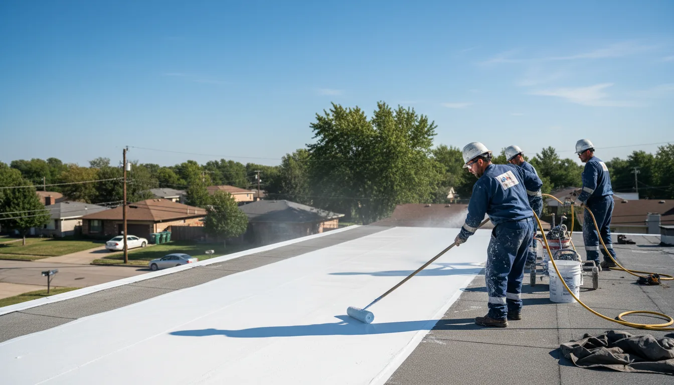 Commercial roof coating in Glasco, KS near me
